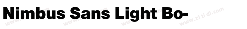 Nimbus Sans Light Bo字体转换